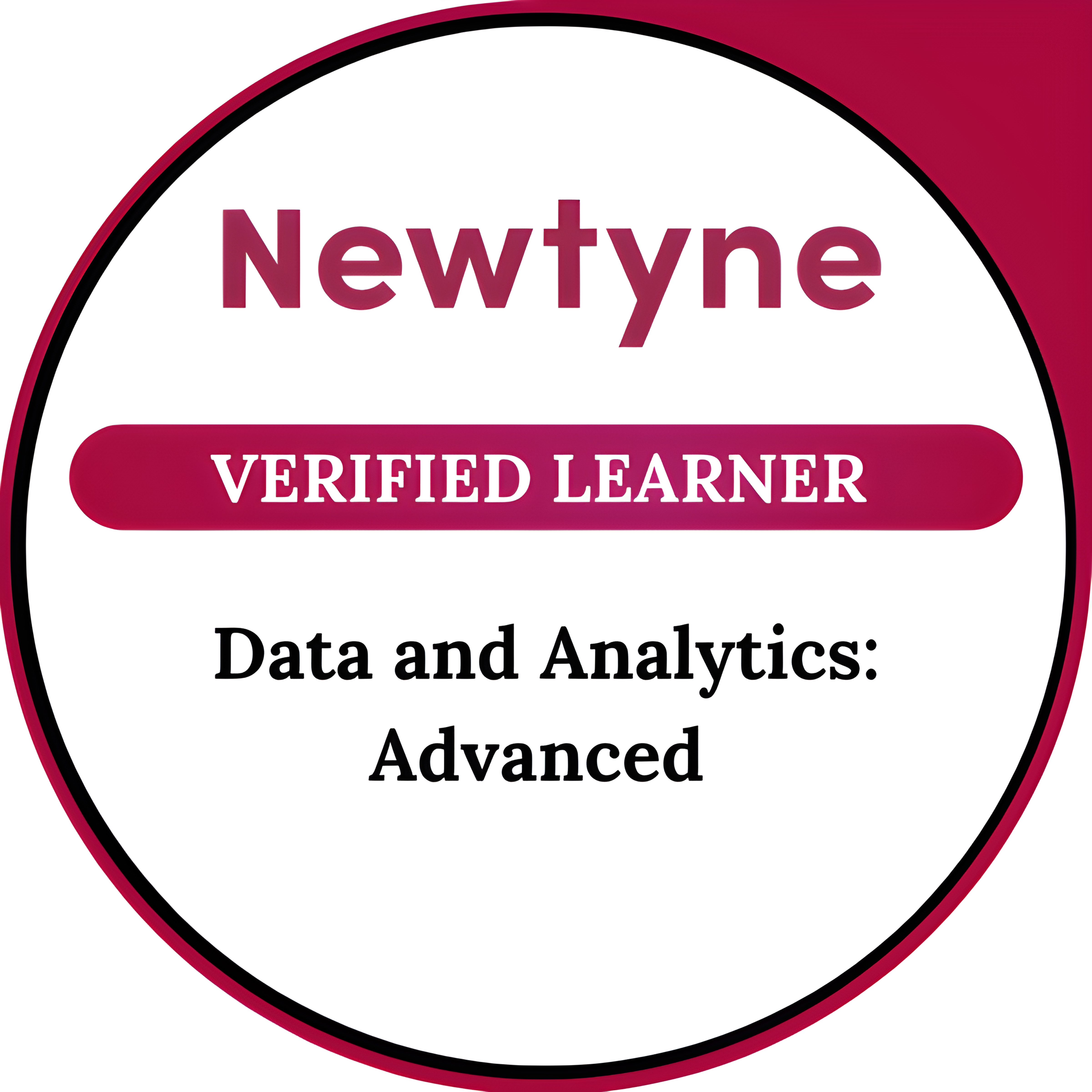 Newtyne verified learner data and analytics advanced logo