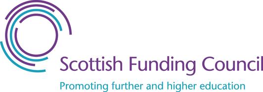 Scottish funding council promoting further and higher education logo